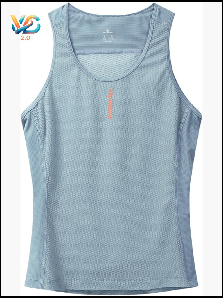 Sleeveless Cycling Base Layer Mesh Compression Undershirt Quick Dry Athletic